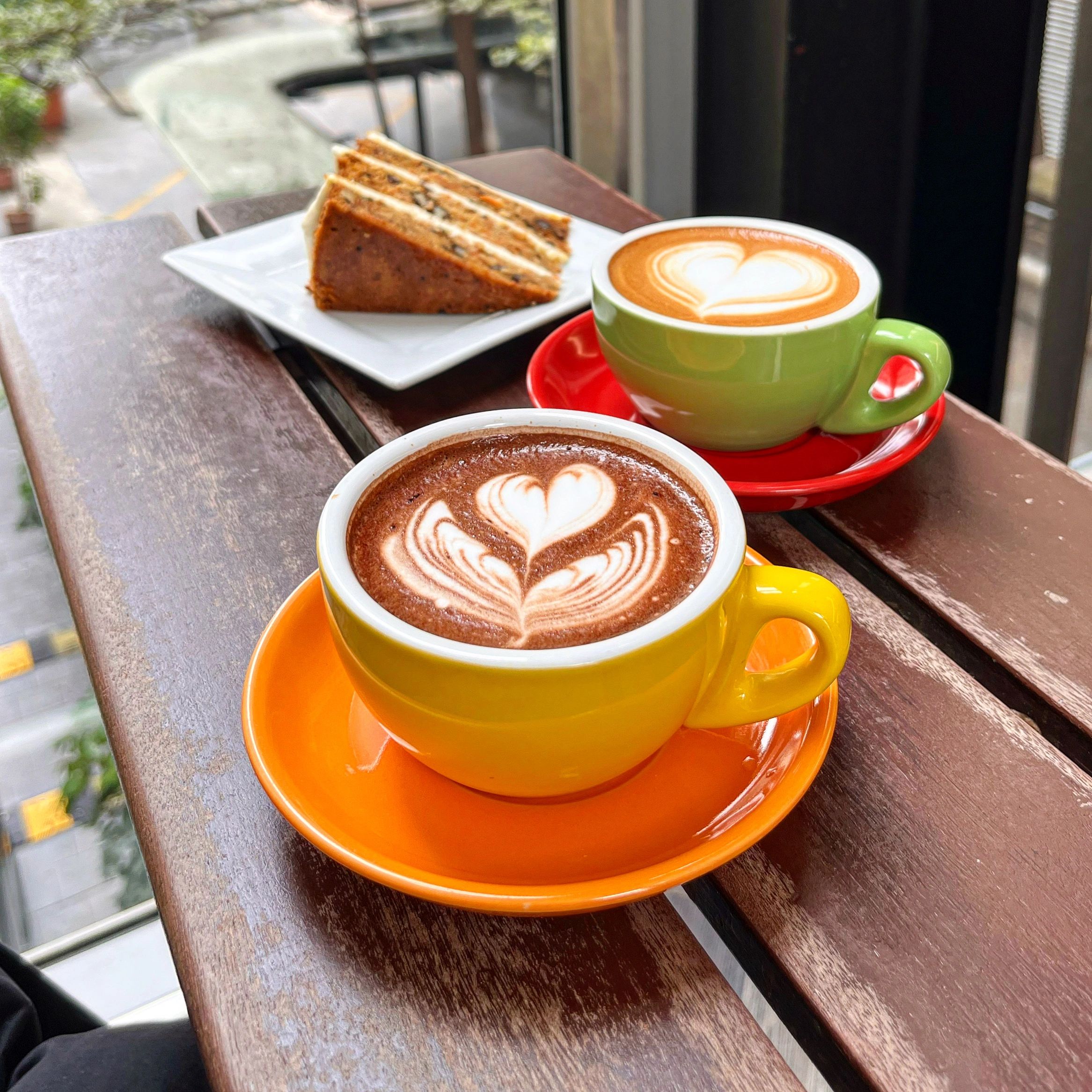 Cup of coffee served for afternoon tea